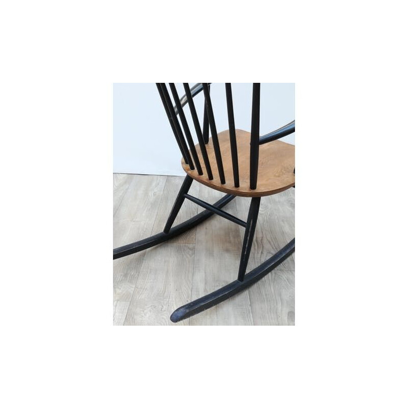 Vintage Scandinavian rocking chair in teak - 1960s