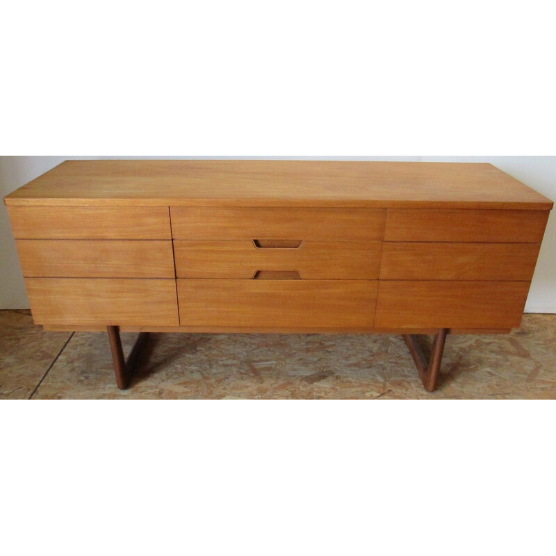 Vintage wooden sideboard by Gunther Hoffstead - 1960s