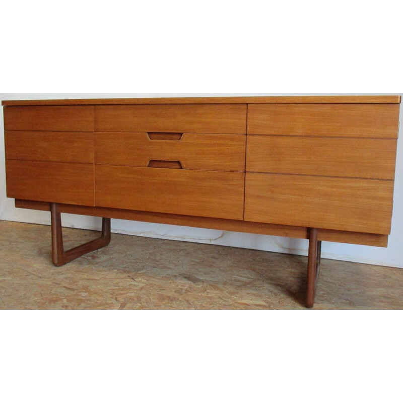 Vintage wooden sideboard by Gunther Hoffstead - 1960s