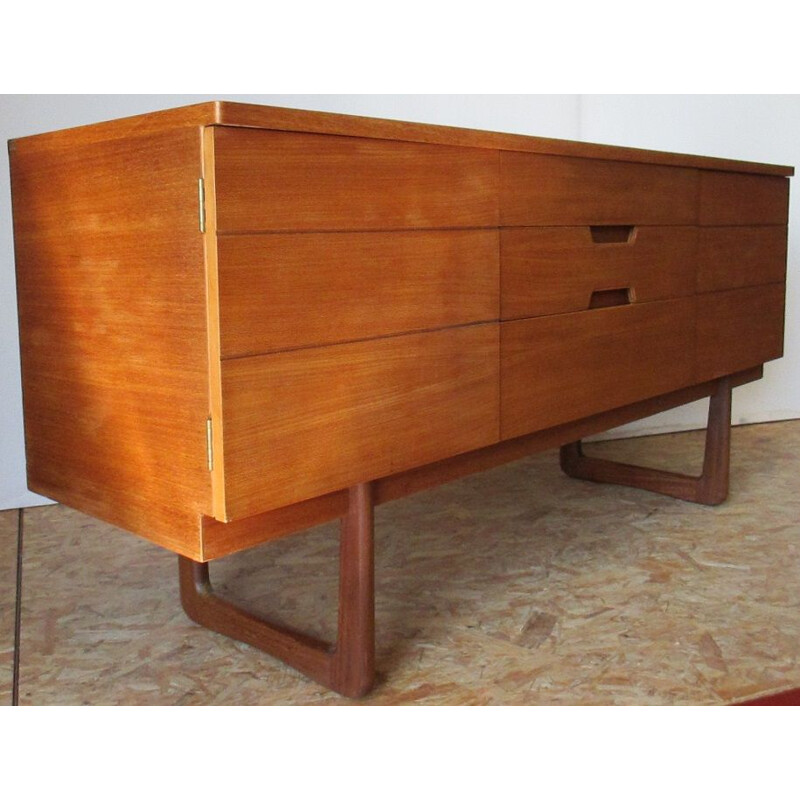 Vintage wooden sideboard by Gunther Hoffstead - 1960s