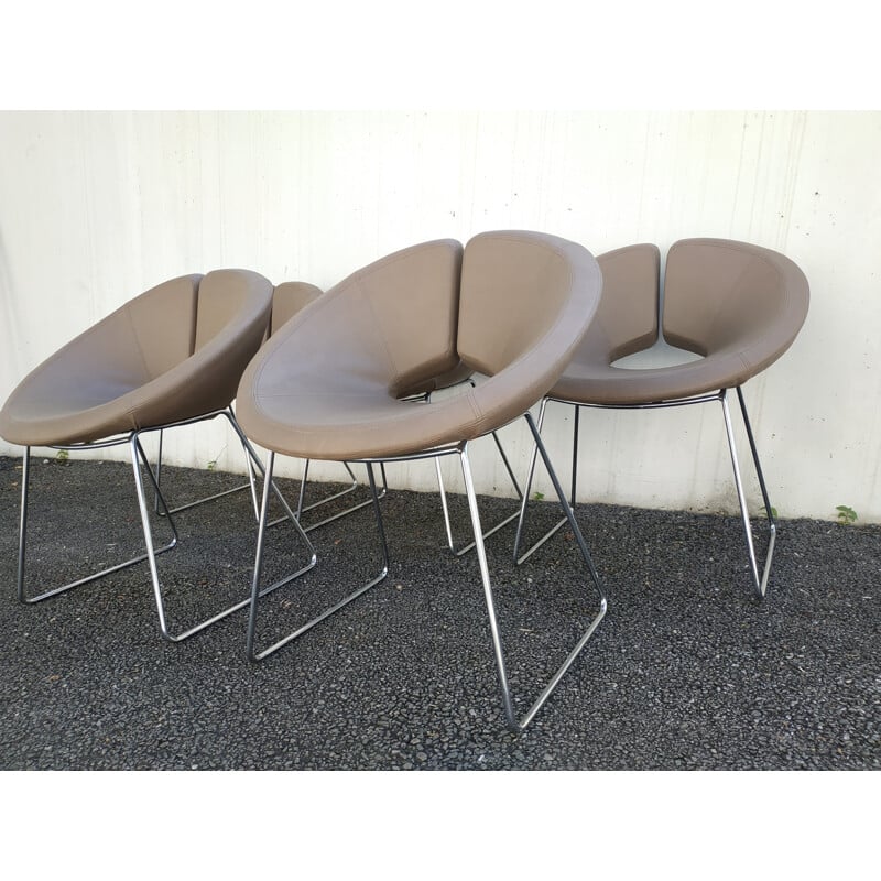 Set of 5 vintage armchairs "Apollo" by Patrick Norguet for Artifort - 1970s