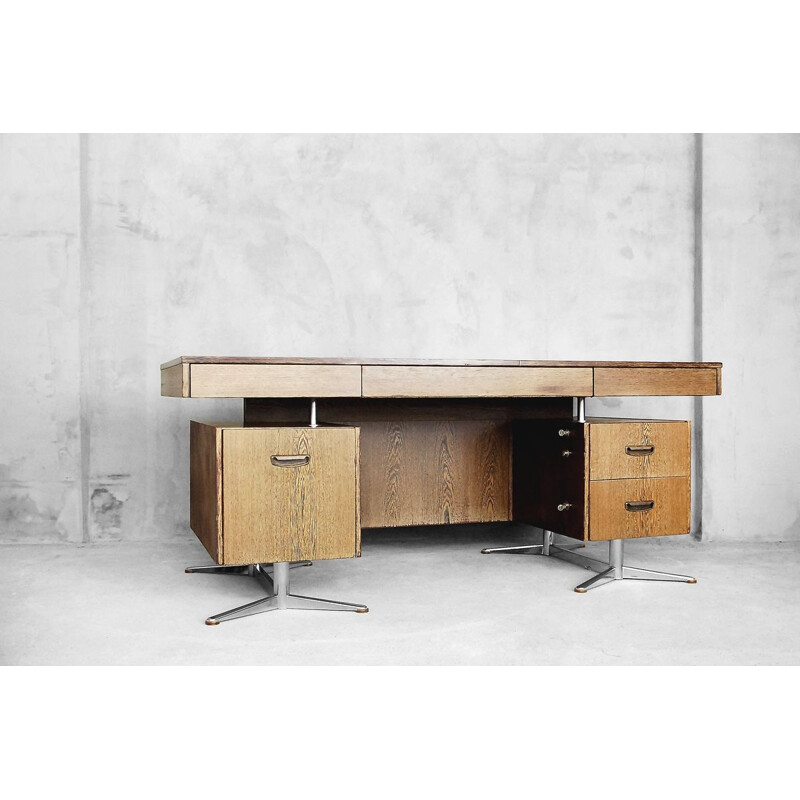 Vintage German writing desk in wood - 1960s