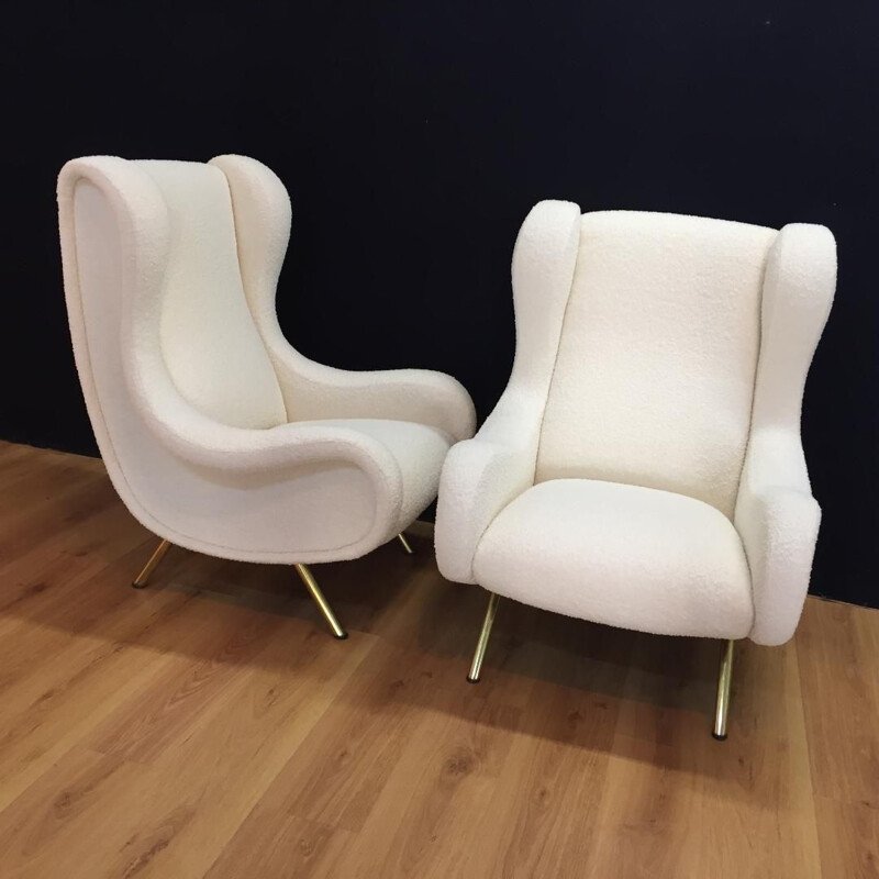 Set of 2 vintage armchairs "SENIOR" by Marco Zanuso for ARFLEX  - 1950s