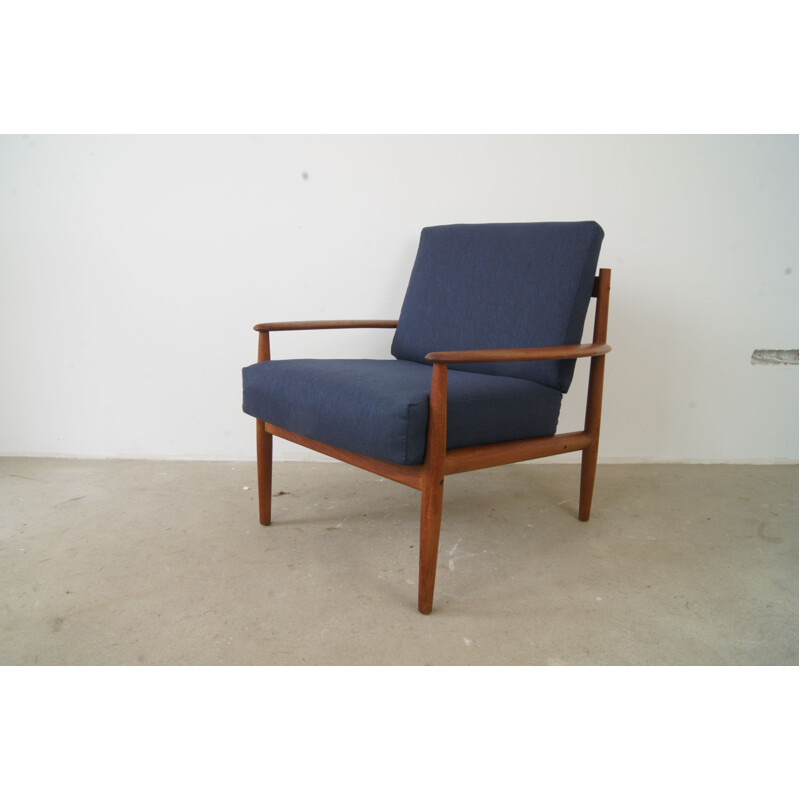 Fauteuil vintage danois en teck par Grete Jalk pour France et Søn - 1960