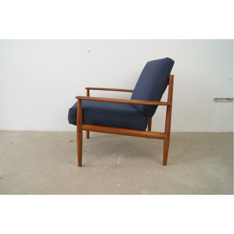 Fauteuil vintage danois en teck par Grete Jalk pour France et Søn - 1960