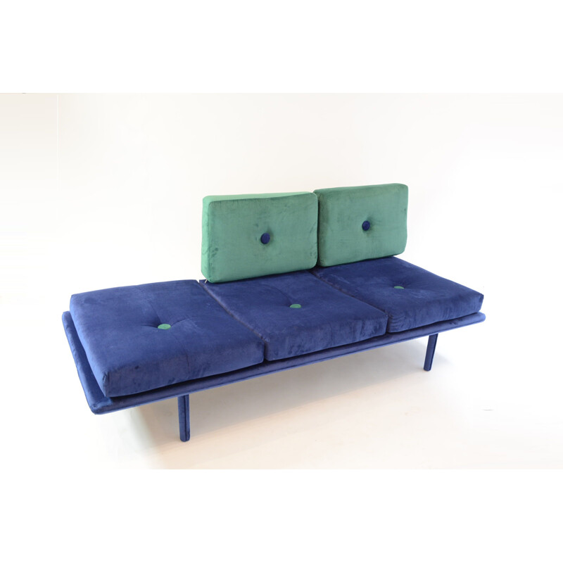 Vintage "POP" blue-green sofa - 1970s
