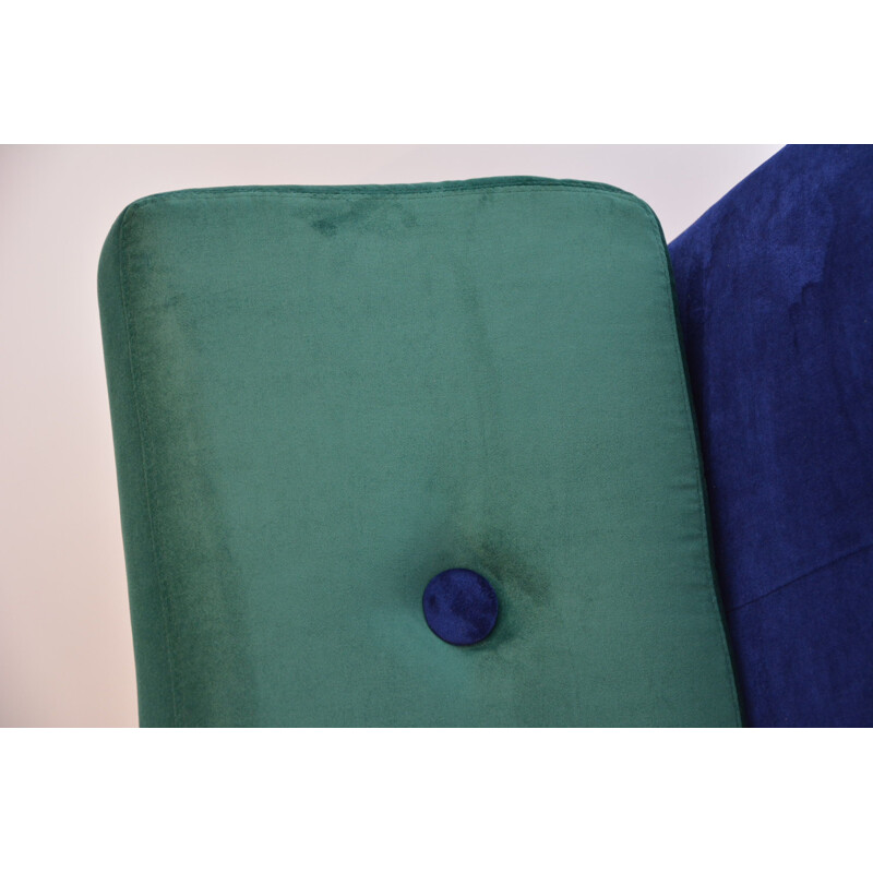 Vintage "POP" blue-green sofa - 1970s