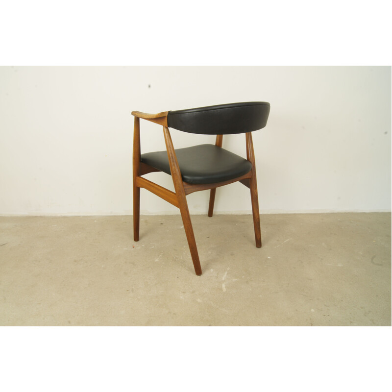 Vintage chaise en teck danois par T. Harlev pour Farstrup - 1950