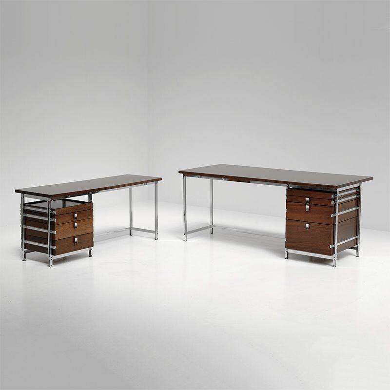 Bureau vintage d'angle par Jules Wabbes - 1960