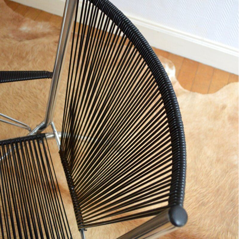 Vintage "Scoubidou" folding chair by André Monpoix - 1960s