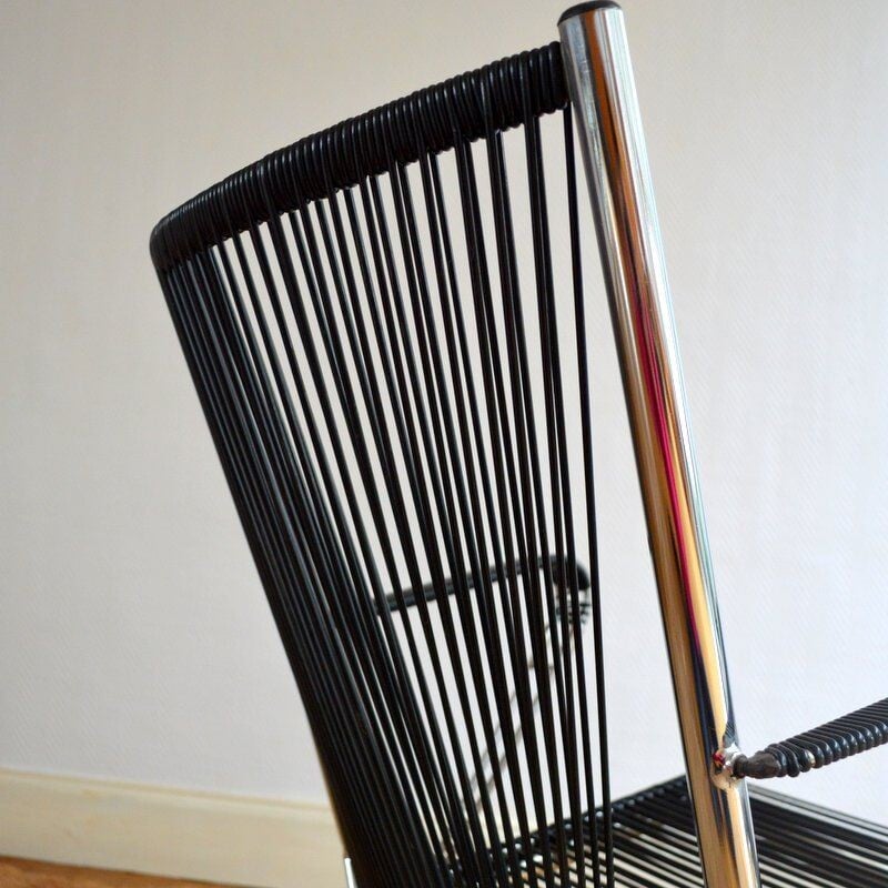 Vintage "Scoubidou" folding chair by André Monpoix - 1960s