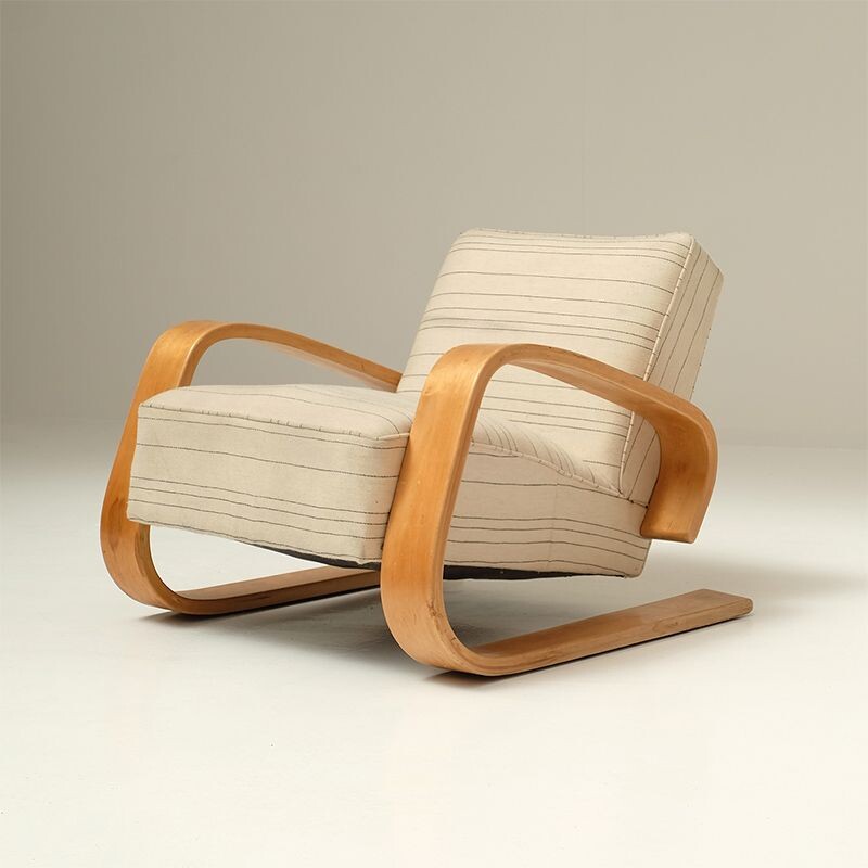 Vintage "Tank" armchair by Alvar Aalto for Artek - 1940s