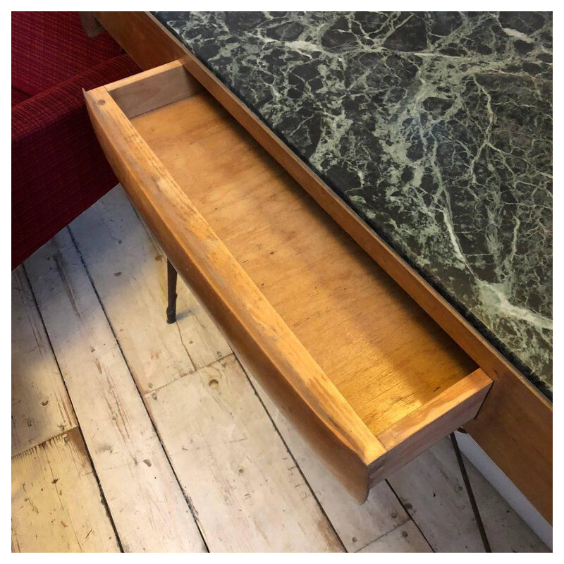 Vintage italian console in maple wood - 1950s