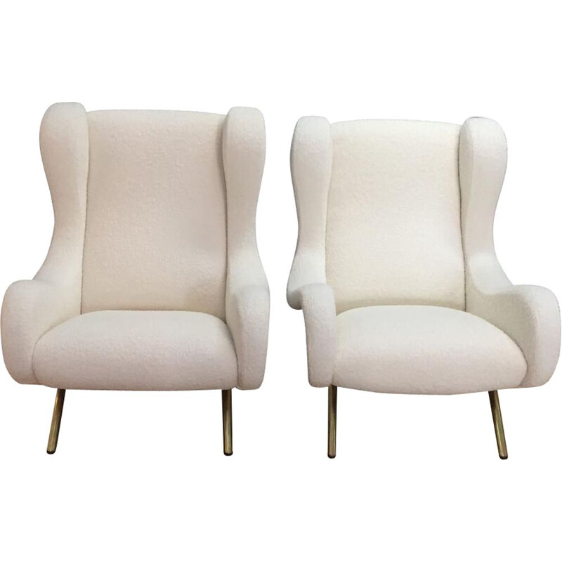 Set of 2 vintage armchairs "SENIOR" by Marco Zanuso for ARFLEX  - 1950s