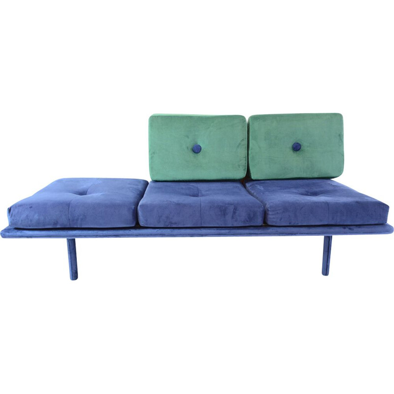 Vintage "POP" blue-green sofa - 1970s