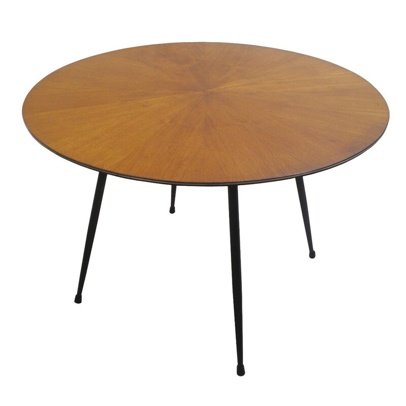 Italian Vintage wooden Round Table by Vittorio Nobili - 1950s