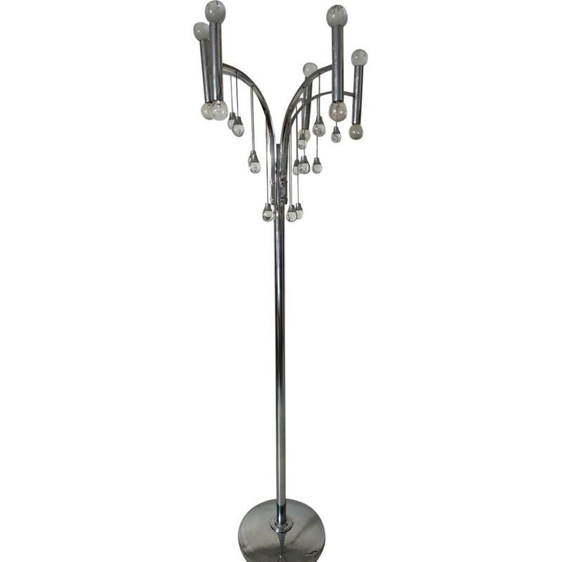 Vintage floor lamp in metal 1970