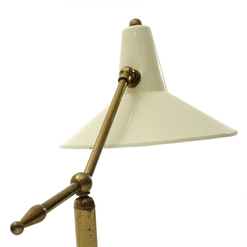Italian Vintage brass and metal table lamp - 1950s