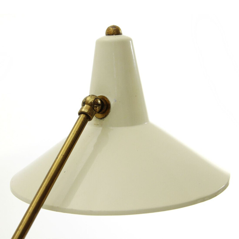 Italian Vintage brass and metal table lamp - 1950s