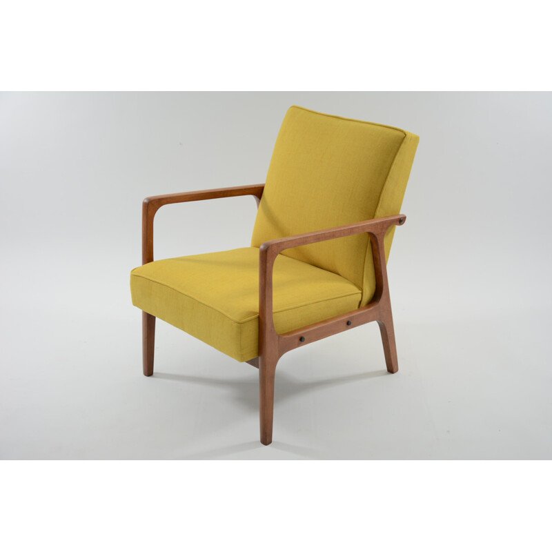 Vintage yellow armchair "KADR" - 1960