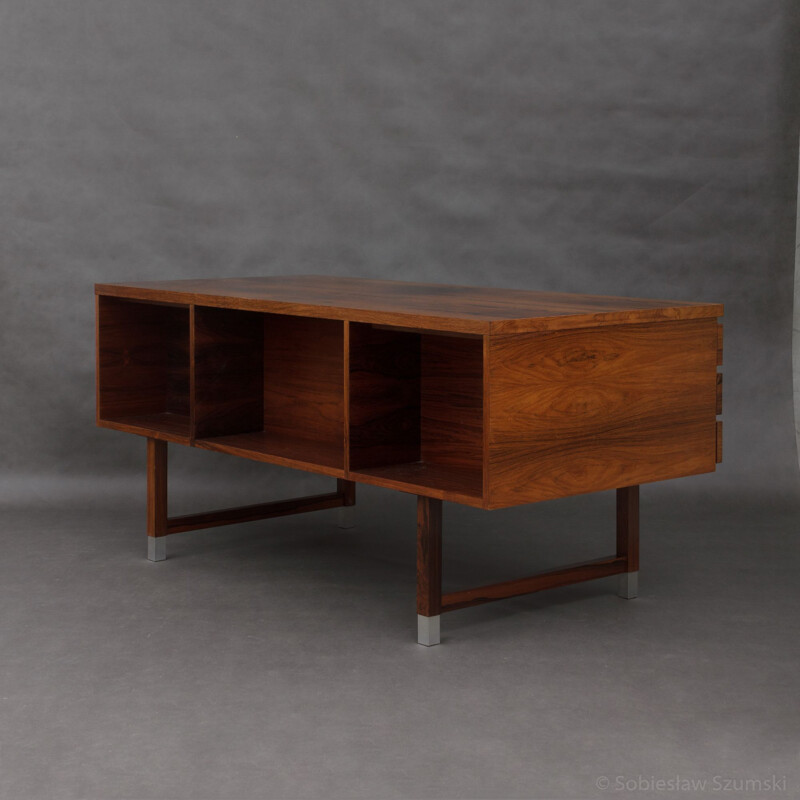 Vintage desk in rosewood by Kai Kristiansen - 1960s