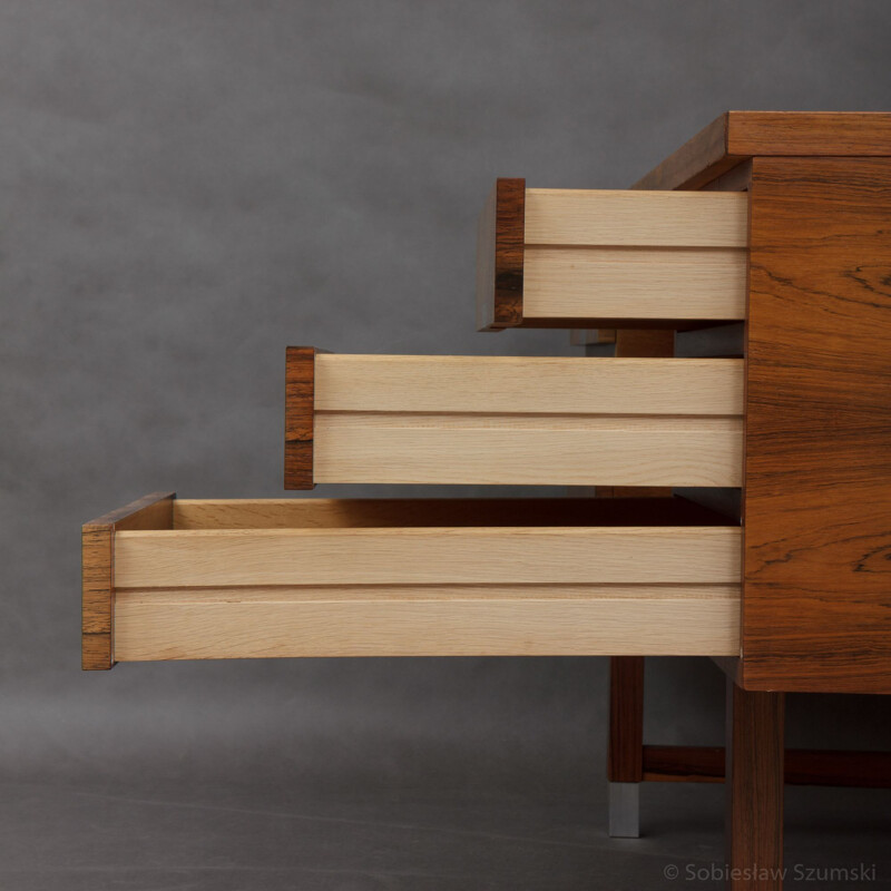 Vintage desk in rosewood by Kai Kristiansen - 1960s