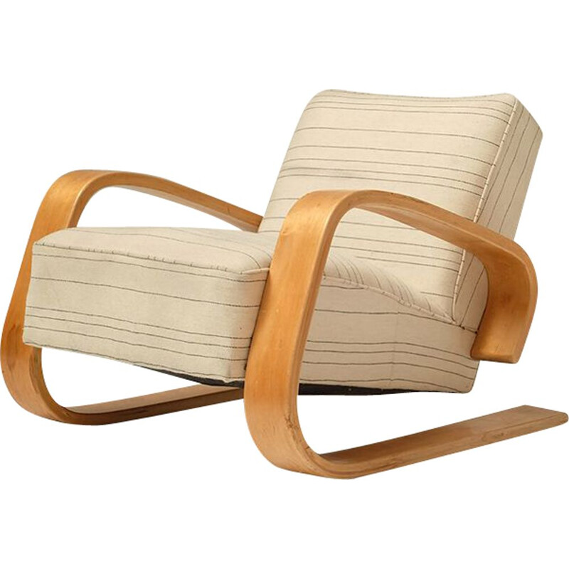 Vintage "Tank" armchair by Alvar Aalto for Artek - 1940s