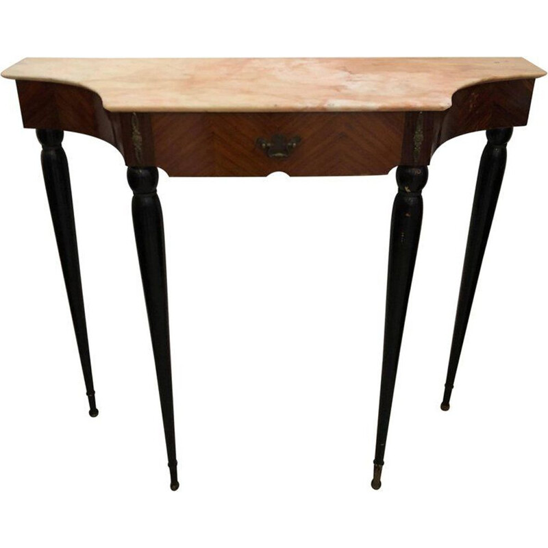 Vintage rosewood italian console - 1950s