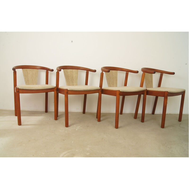 Vintage set of 4 Danish chairs in teak for Uldum Møbelfabrik - 1960s