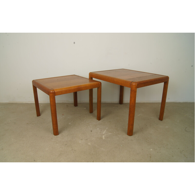 Vintage set of 2 Teak Danish coffee tables - 1960s