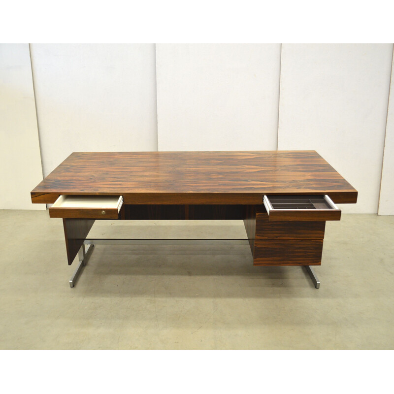 Vintage Scandinavian writing desk in rosewood - 1960s