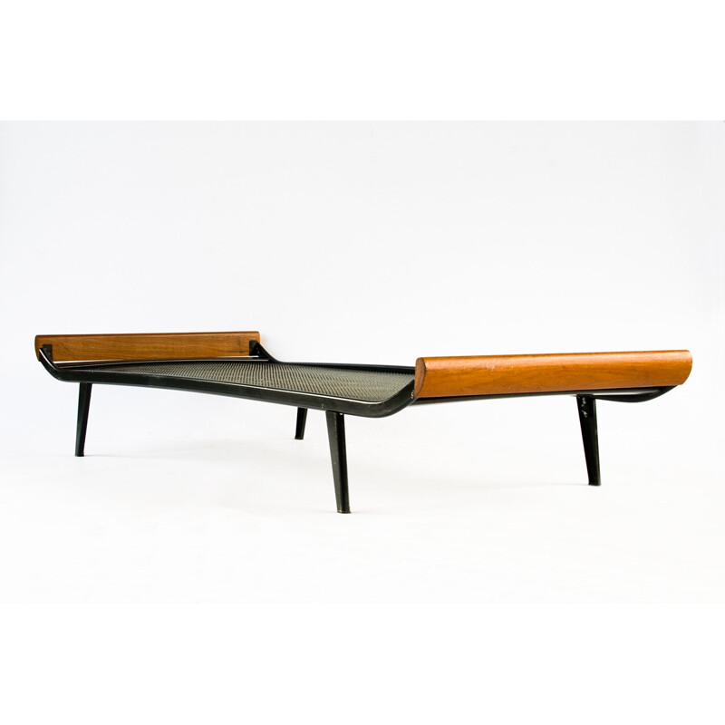 Cleopatra day bed in teak and metal, Dick CORDEMEIJER - 1960s