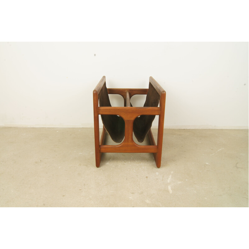 Vintage Danish magazine rack in teak by Salin Møbler - 1960s