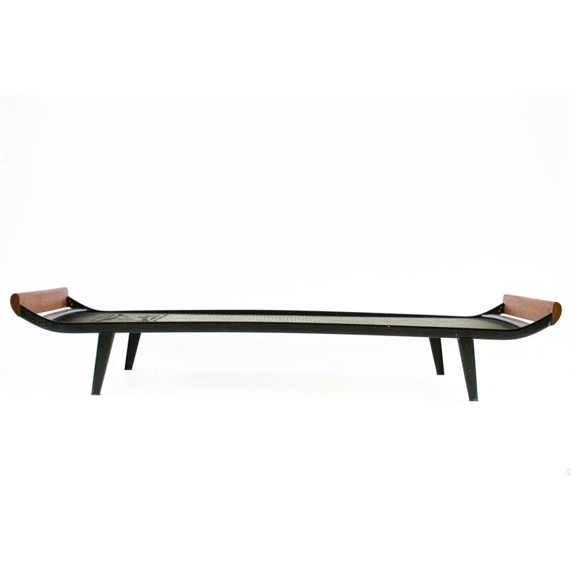 Cleopatra day bed in teak and metal, Dick CORDEMEIJER - 1960s