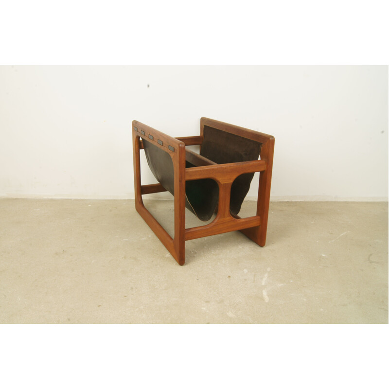 Vintage Danish magazine rack in teak by Salin Møbler - 1960s