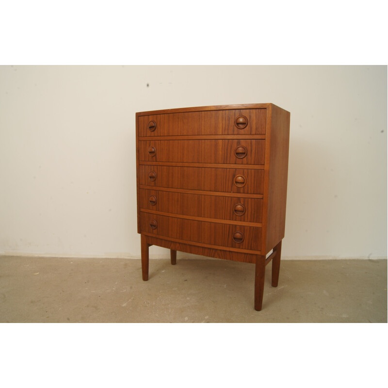 Vintage Danish chest of drawers in teak by Kai Kristiansen For Feldballes Møbelfabrik - 1960s