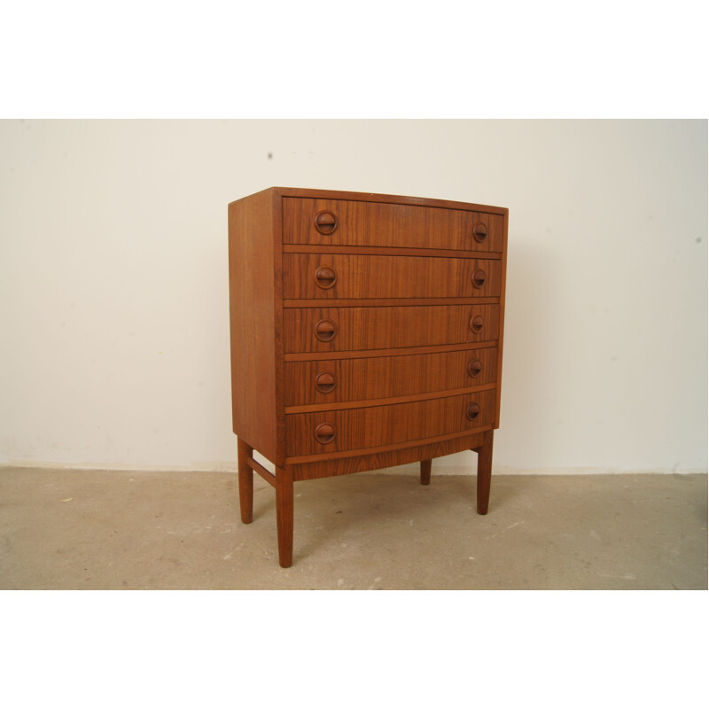Vintage Danish chest of drawers in teak by Kai Kristiansen For Feldballes Møbelfabrik - 1960s