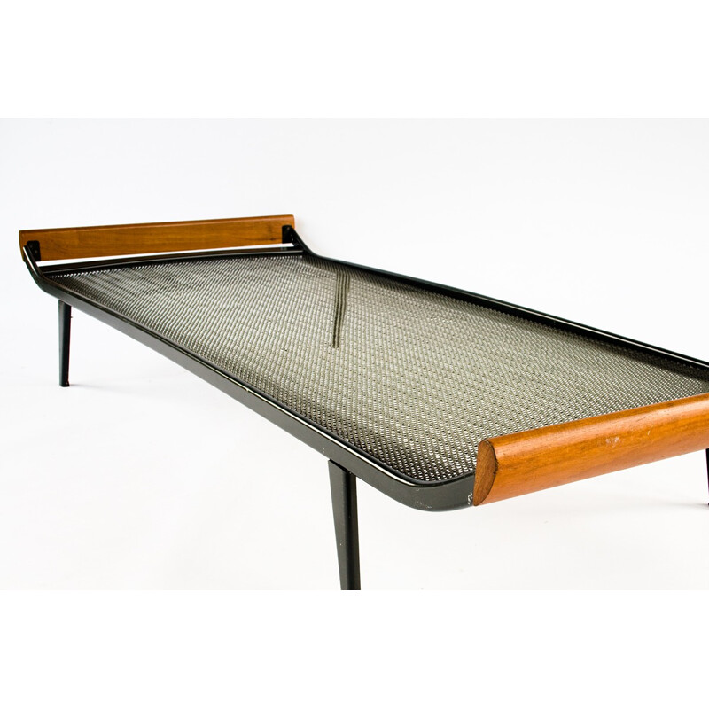 Cleopatra day bed in teak and metal, Dick CORDEMEIJER - 1960s