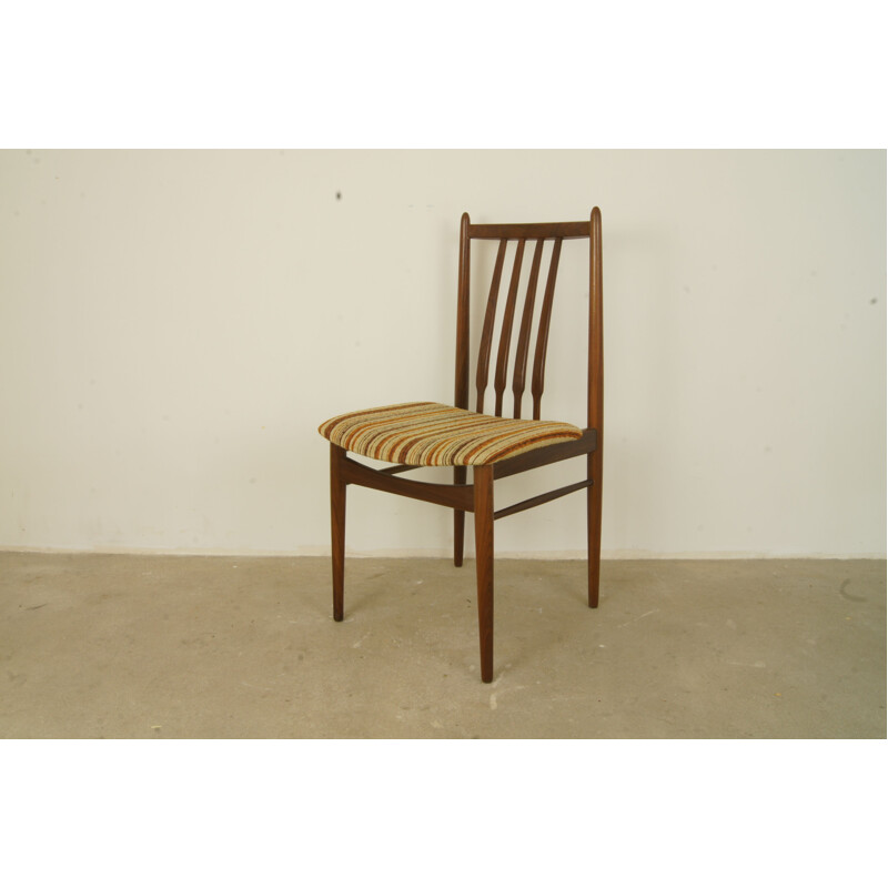 Suite de 6 chaises vintage danoises en teck - 1960