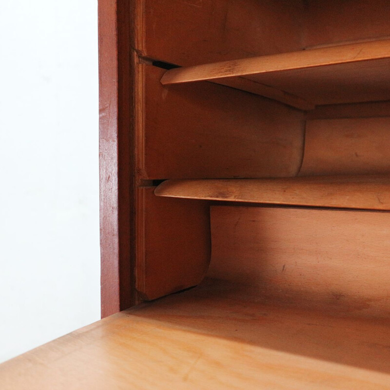 Vintage file cabinet with roller shutter - 1930s