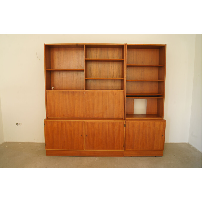 Set of 2 danish Wall Units in Teak by Hundevad & Co, Ulfborg - 1960s