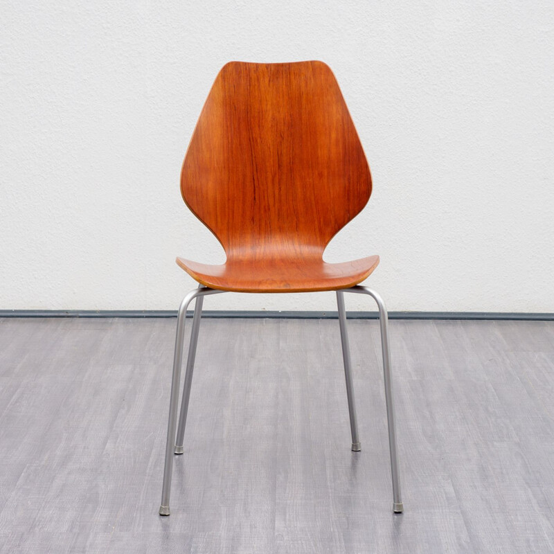 Vintage danish chair in plywood teak - 1960s