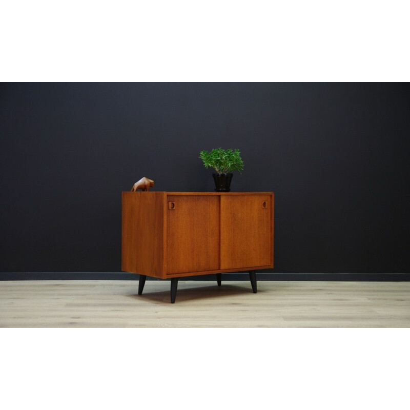 Vintage scandinavian 2-door cabinet in teak - 1960s