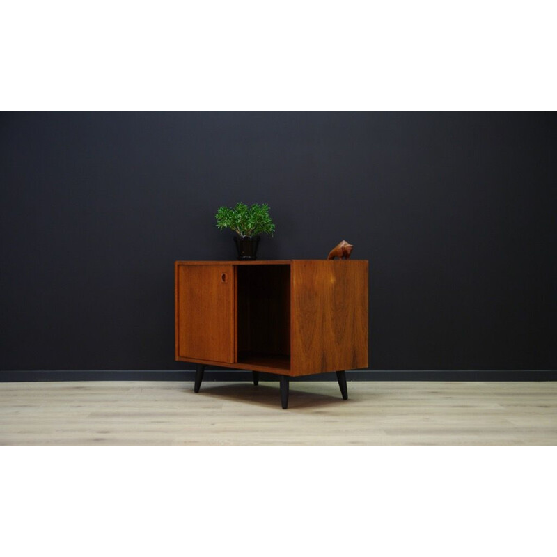 Vintage scandinavian 2-door cabinet in teak - 1960s