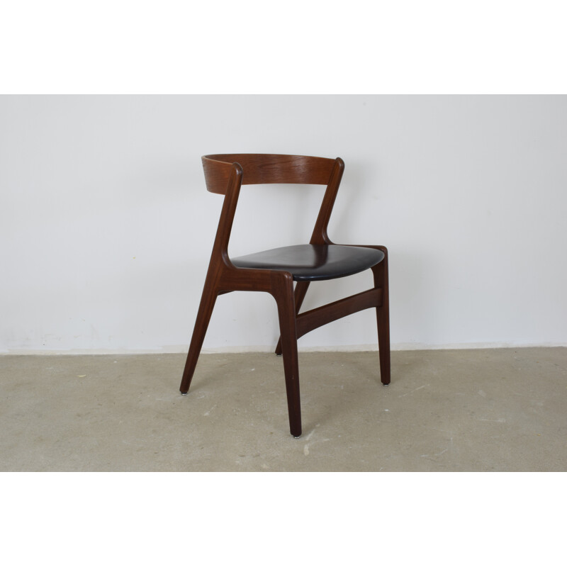 Black "Fire" chair by Kai Kristiansen for Schou Andersen - 1960s