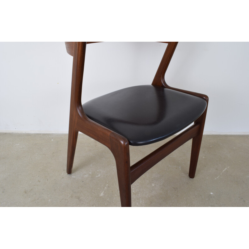 Black "Fire" chair by Kai Kristiansen for Schou Andersen - 1960s