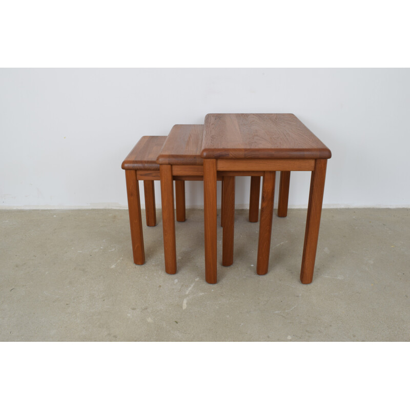 Suite de 3 tables gigognes danoises en teck par Salling Stolefabrik - 1960