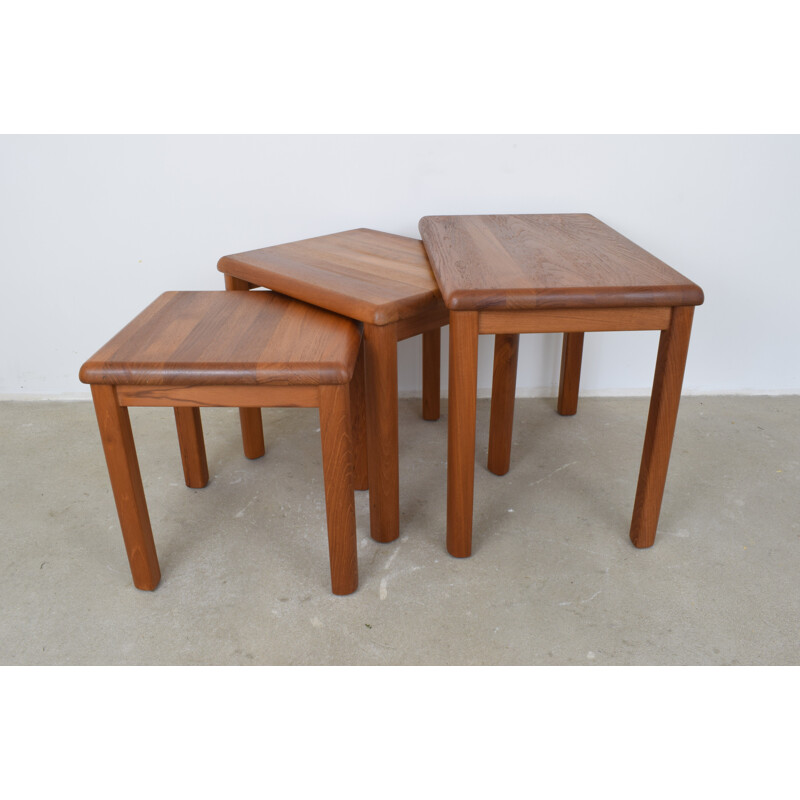 Set of 3 danish nesting tables in Teak by Salling Stolefabrik - 1960s