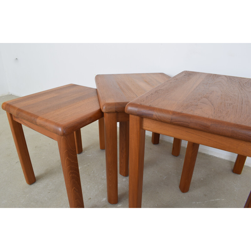 Set of 3 danish nesting tables in Teak by Salling Stolefabrik - 1960s