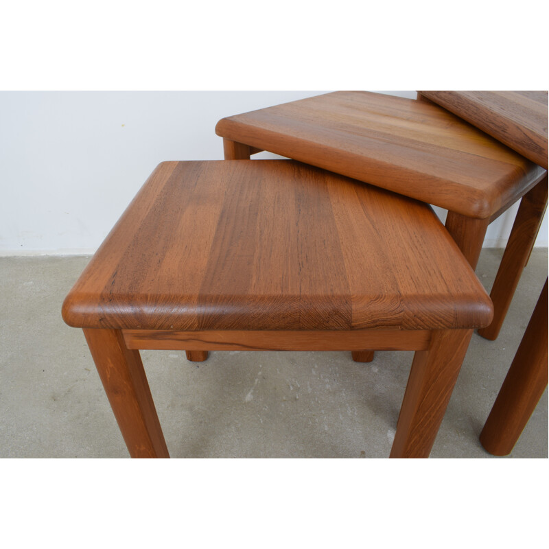 Set of 3 danish nesting tables in Teak by Salling Stolefabrik - 1960s